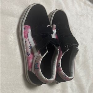 Kids Black and Pink Shoes